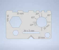 Credit Card Multitool Metric