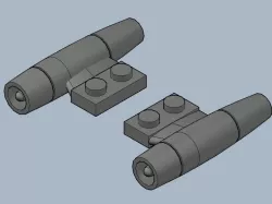 Cruisycruise jet engine left and right for brick players.