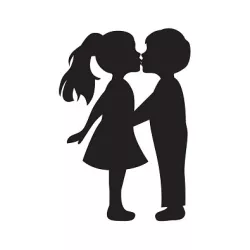 cutting couple of children