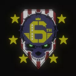 CYBERPUNK 2077 6TH STREET GANG LOGO