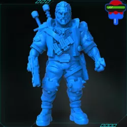 Cyberpunk Witcher Male