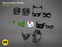 DC and Marvel masks bundle