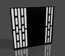 Death Star Wall For Star Wars Diorama