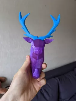 Decorative low poly Deer hanger.