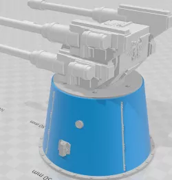 DIY - Heavy AA Turret and base - WH40k