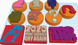 Donald Trump Stamps for Clay, Play-Doh etc..