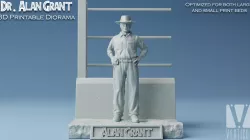 Dr Alan Grant Diorama 3D Print
