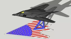 F-117  F-117A Flight Display Stand