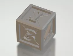 Fantasy dice 6 - sword and spear