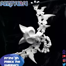 Flexi Print In Place Skeletal Bat