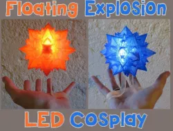 Floating Explosion Cosplay! Light up LED Wearable Handheld Float Bakugou Explode-Ice Ball, for Costume Cosplay, Comiccon, Halloween