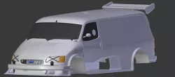 ford supervan 3 for 1:10 rc car stl for 3d printing