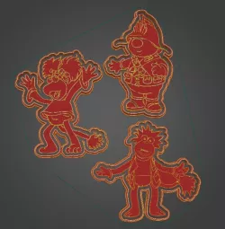 Fraggle rock Cookie cutters