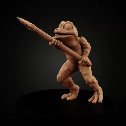 Frogfolk: Frog Spearman (Based & Unbased)