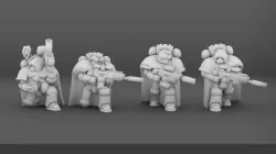 Galactic Crusaders  - Plate Armour KillTeam (smaller heads)