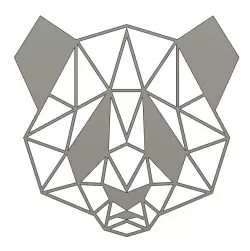 Geometric panda - wall decor
