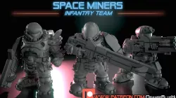 Greater Good Space Miners -- Infantry Team