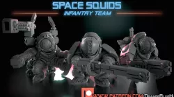 Greater Good Space Squids -- Infantry Team