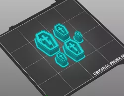 Halloween Coffin Polymer Clay Stud Cutter | 5 Sizes | Digital STL File | 3D Printing