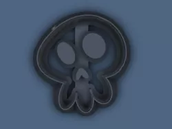 Halloween Cute Skull Polymer Clay & Cookie Cutter