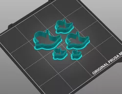 Halloween Ghost Polymer Clay Stud Cutter | 5 Sizes | Digital STL File | 3D Printing