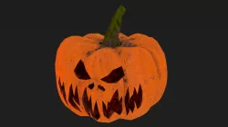 Halloween Pumpkin Low-poly 3D model