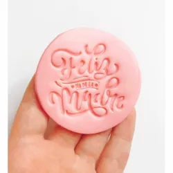 Happy Mother's Day 2 stamp for fondant, cookie etc.