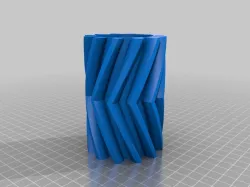 Herringbone gear vase