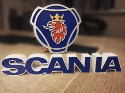 Illuminated Scania logo
