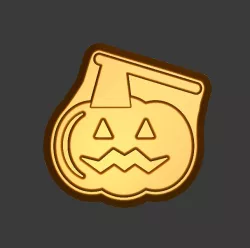 Jack O'Lantern with axe Stl File