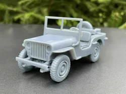 Jeep Willys - detailed 1:35 scale model kit