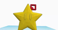 Key ring star mario