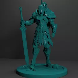 Knight Miniature 3D Print Model