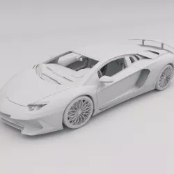 Lamborghini Aventador PRINTABLE Car 3D Digital STL File