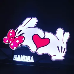 Lamp Minnie Mouse & Mickey Mouse (Love).