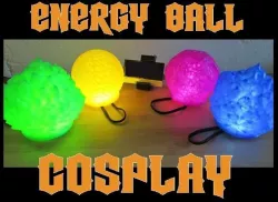 LED Energy Ball Cosplay Prop, Wearable DBZ Super Saiyan Plasma Spirit Bomb Costume Prop for Comiccon, Halloween