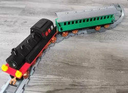 LEGO Steam train wagon rails in set