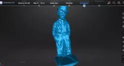 Little Tich - Giant of the Music Hall! - Scan of contemporary statuette (~1900)