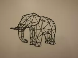 Low poly elephant