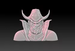 Lucian High Noon skin 3D Printer Model - Wild West Evil Cowboy