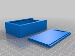 Magnetic key hiding box with sliding lid -FIXED &No Supports Needed