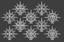 Malteese Cross Spiked Halos