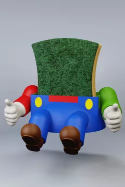 Mario Luigi Bros Kitchen Stand