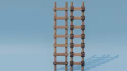 Medieval miniature ladder