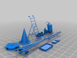 Gym Equipment Collection - Full Set 3D model