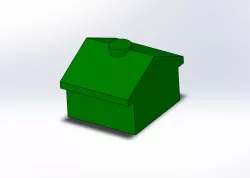 Monopoly green house 3D