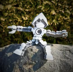 Moon Bot - Print in Place / No supports / Easy