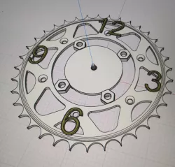 motorcycle sprocket clock