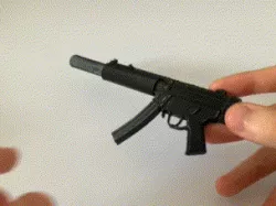 MP5 Detailed Weapon Model With Stand