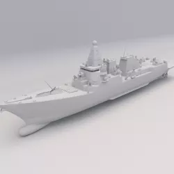 Navy Destroyer Ship PRINTABLE Vehicle 3D Digital STL File